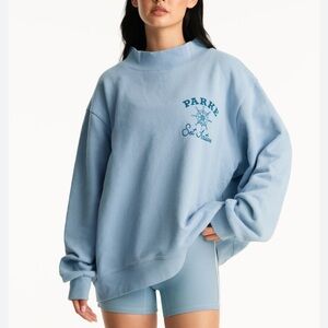 Parke x Set Active Women's Light Blue Logo Sweatshirt